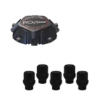 EVOCorse -  LC200 's - Fixing kit: 1 Dakar hubcap, 1 EVO Corse brushed badge, 5 closed lug nuts with shank M14x1.50 (132)