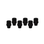 EVO - Fixing kit: 6 closed lug nuts with shank  M12x1.50 (046) - Black