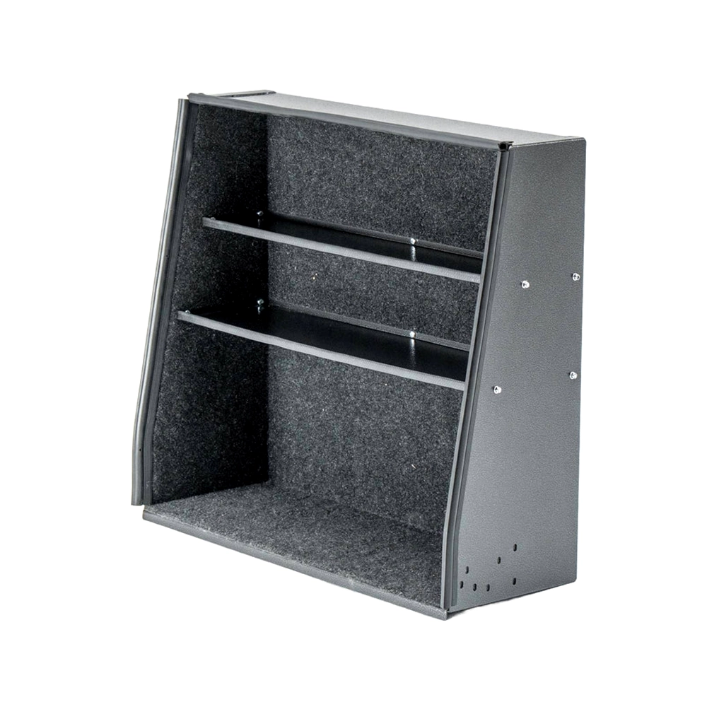BT- ACCESSORIES - Land Cruiser S/C Standard Aluminium Carpeted Cupboard - With Shelve - Dark Grey
