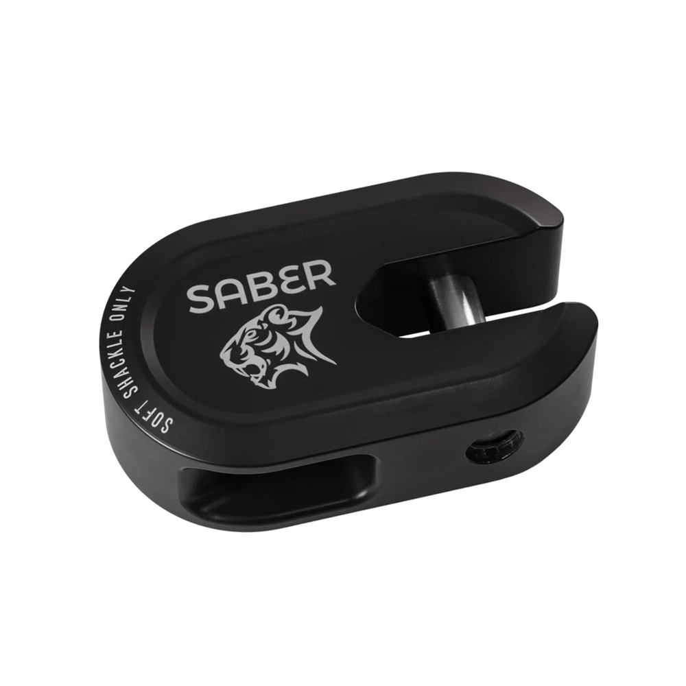 SABER - Alloy Winch Shackle Short (Cerakote Black)