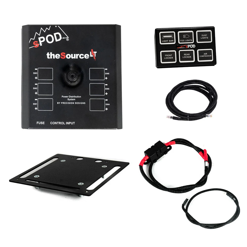 Source LT W/ Mini 6 switch panel for Uni with 36" battery cables