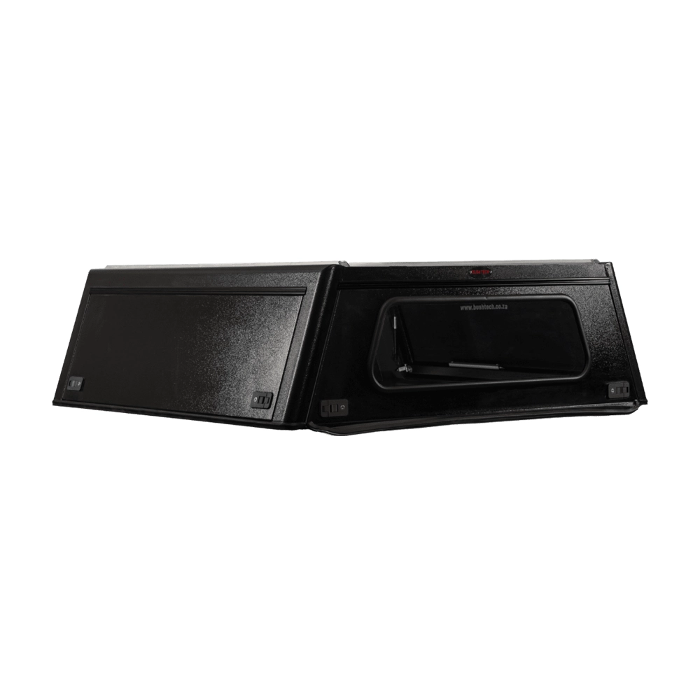BT- Canopy - TOYOTA HILUX REVO DOUBLE CAB CANOPY - FRAME TEXTURE BLACK - DOOR ROOF  Smooth TEXTURE BLACK - GLASS FRONT AND REAR WINDOW