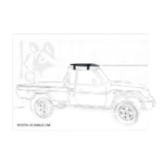 EA -  K9 ROOFRAK 78 PICK-UP SINGLE 1400W X 900L