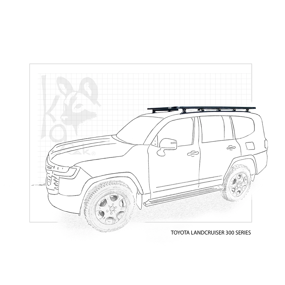 EA- K9 ROOFRAK 300 SERIES 1350WX2200 LEGS ONLY