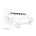 EA -  K9 ROOFRAK NISSAN PATROL Y61  1400W X2200L full KIT