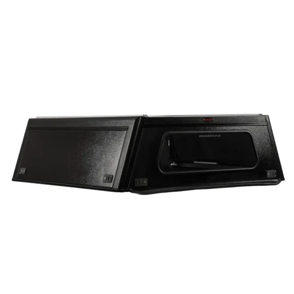 BT - Canopy  Toyota Landcruiser Single Cabin Textured Black Frame Smooth Textured Black Panels Glass Front & Rear