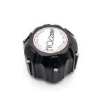 EVO - Patrol 6x139,7 hubcap in plastic black (C110) with EVO Corse brushed badge (L31)